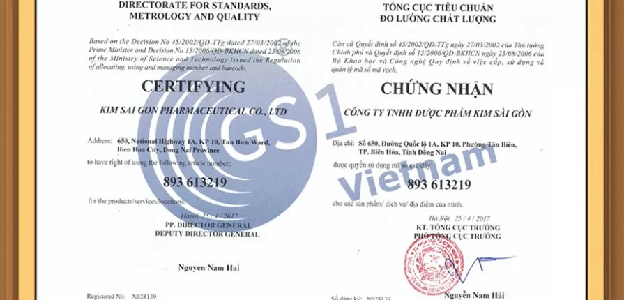 Đăng ký mã số mã vạch sản phẩm