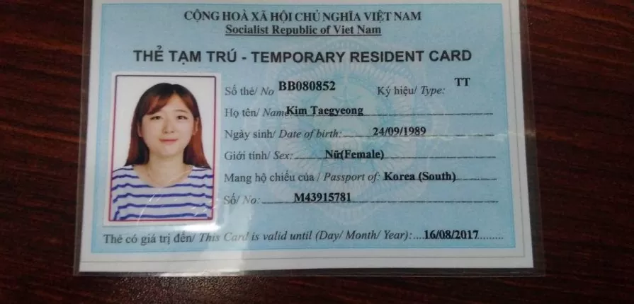 Thẻ tạm trú cho người nước ngoài Làm thẻ tạm trú cho người nước ngoài
