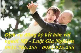 Dịch vụ đăng ký kết hôn với người Mỹ