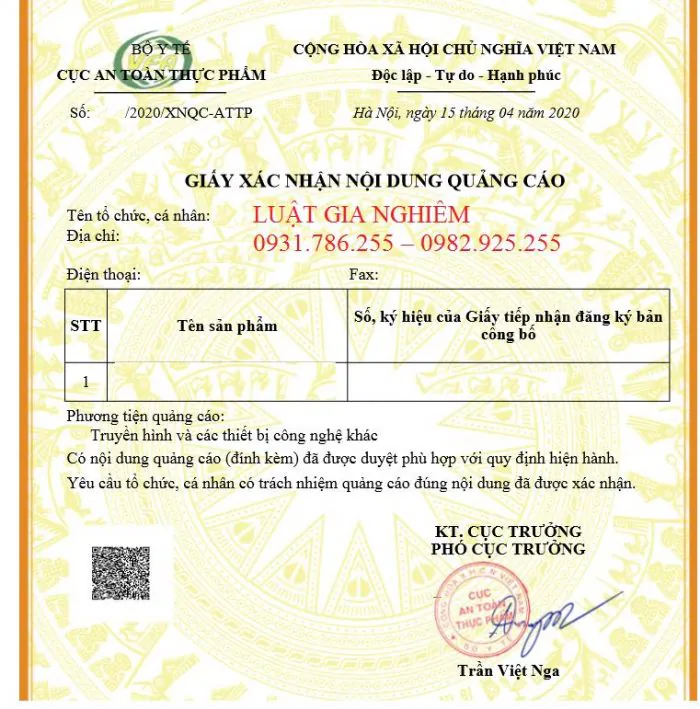 Thủ tục xin giấy phép quảng cáo