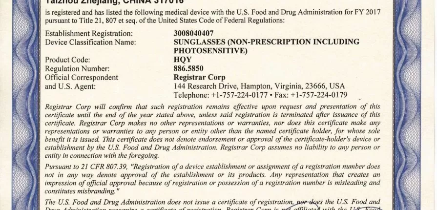 ĐĂNG KÝ FDA Đăng ký giấy chứng nhận FDA