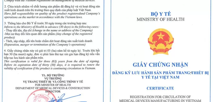 ĐĂNG KÝ LƯU HÀNH BCD Đăng ký lưu hành trang thiết bị y tế B C D